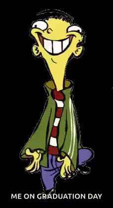 Smiling Cartoon With Graduation Day Me