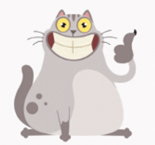Smiling Cat Thumbs Up GIF