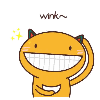 Smiling Cat Winking