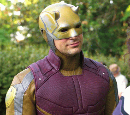 Smiling Daredevil GIF