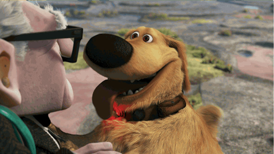 Smiling Dog Up Movie Dug GIF