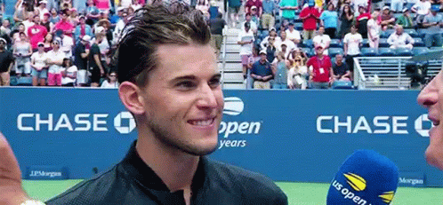 Smiling Dominic Thiem GIF