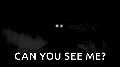 Smiling Face Glowing in Darkness