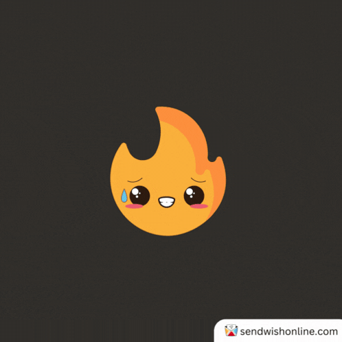Smiling Fire Cartoon sendwishonline.com