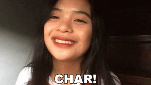 Smiling Girl With Char