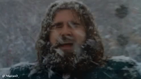 Smiling Jason Kelce In The Snow GIF