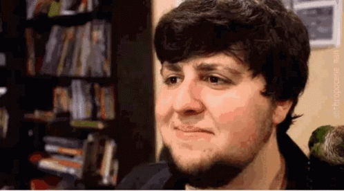 Smiling Man Face Melt GIF