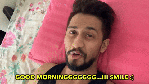 Smiling Man Good Morning Meme GIF