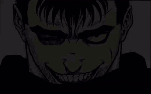 Smiling Man in Black and White
