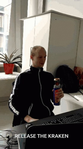 Smiling Man Release The Kraken GIF