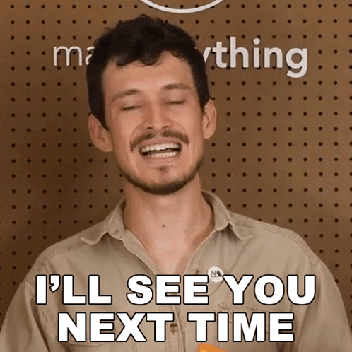 Smiling Man Says I'll See You Next Time GIF
