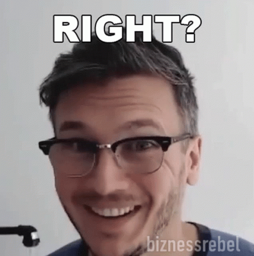Smiling Man Wearing Glasses GIF