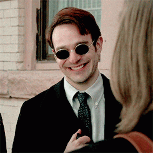 Smiling Matt Burdock Daredevil GIF