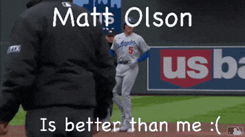 Smiling Matt Olson Better Than Me GIF