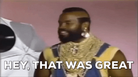 Smiling Mr T That Was Great GIF