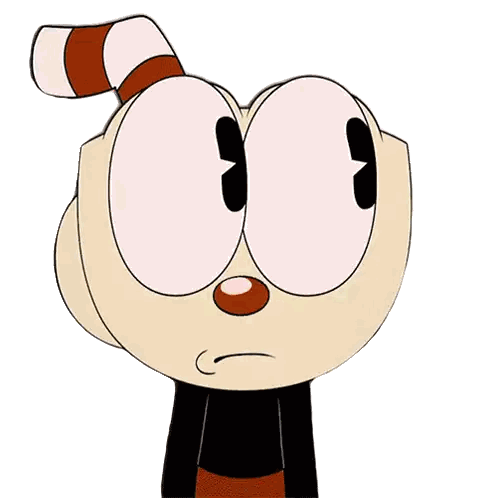 Smiling Mustached Character Holding Something