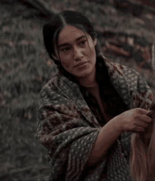 Smiling Native American Woman GIF