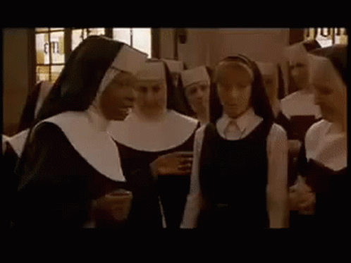 Smiling Nun Asking What You Finna Make