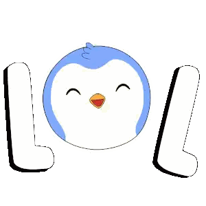 Smiling Penguin with Lol