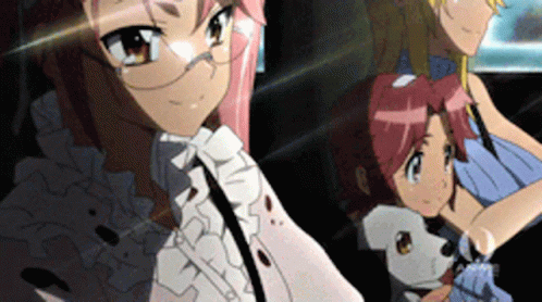 Smiling Saya Takagi Highschool Of The Dead GIF