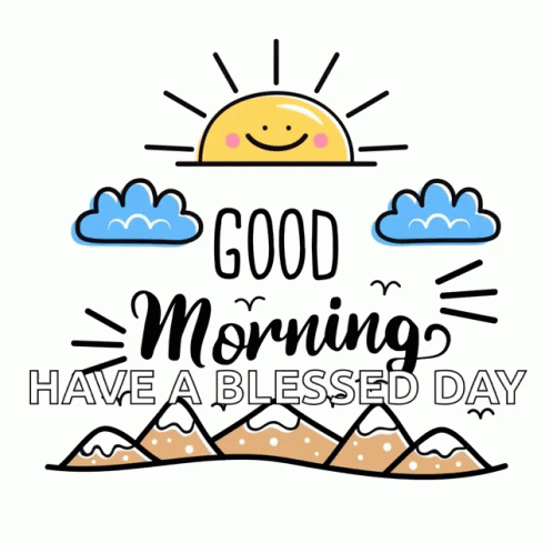 Smiling Sun Good Morning Poster GIF