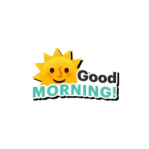 Smiling Sun Good Morning Sticker