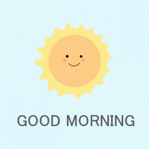 Smiling Sun Saying Good Morning