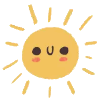 Smiling Sun with Rays