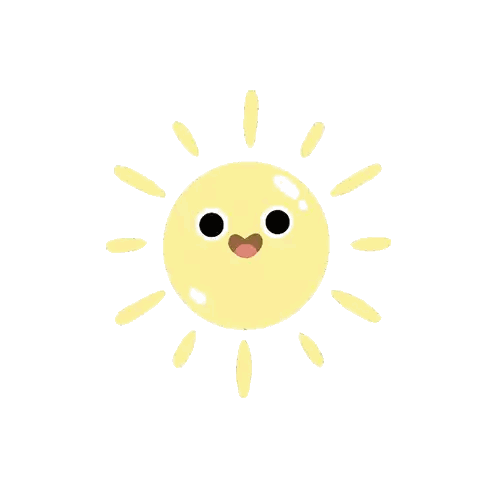 Smiling Sun With Rays