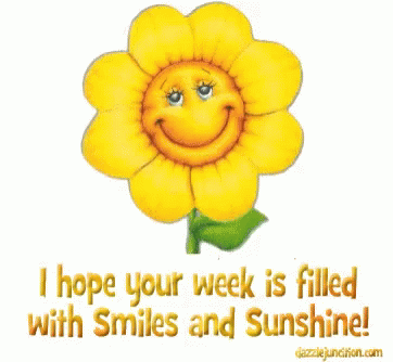 Smiling Sunflower I Hope Your Week Is Filled With Smiles And Sunshine