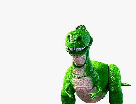 Smiling Toy Story Rex GIF