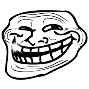 Smiling Troll Meme With Exposed Shiny Teeth GIF