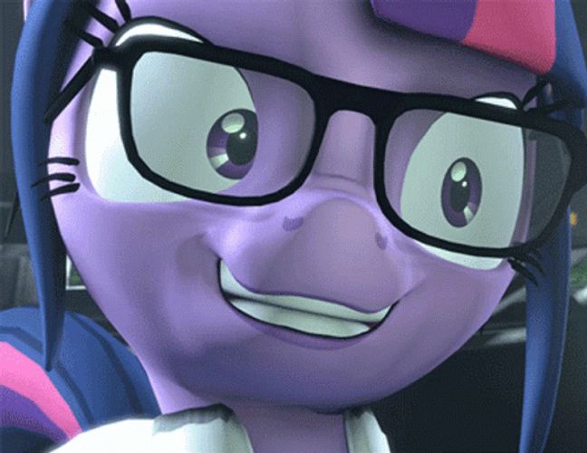 Smiling Twilight Sparkle Mlp  GIF