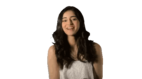 Smiling Woman Making Funny Face