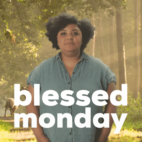 Smilling Woman Monday Blessings GIF