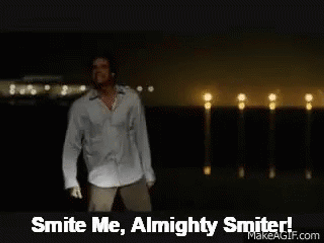 Smite Me Bruce Almighty GIF