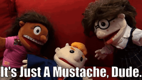 Sml It's Just A Mustache Dude GIF