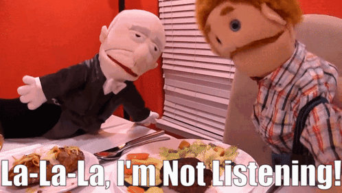 Sml Mr Gooman Not Listening GIF