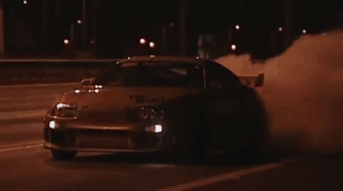 Smokey Car On The Road GIF