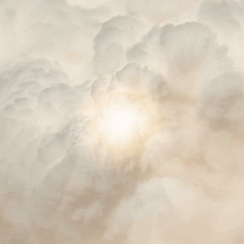 Smokey Clouds Covering The Sun Loop GIF