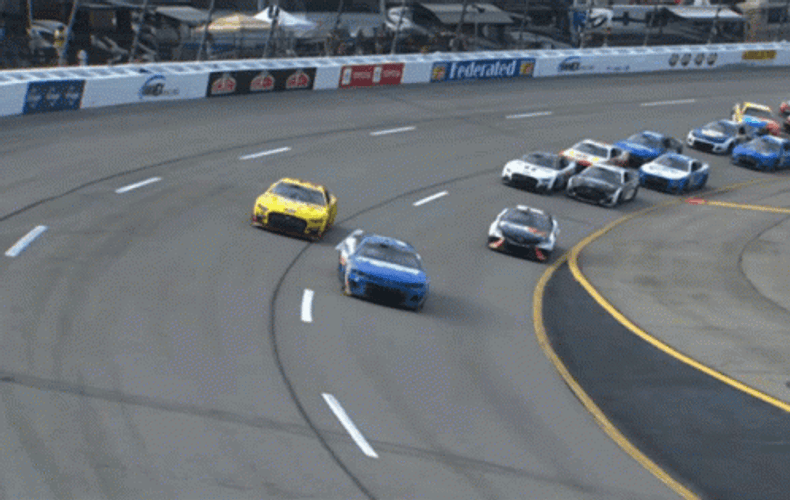 Smokey Race Car GIF