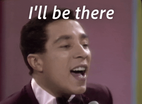 Smokey Robinson I'll Be There GIF