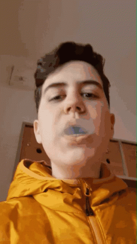 Smokey Screen Blowing Off Cigarette GIF