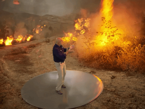 Smokey Wildfire Climate Change Jim Cantore GIF