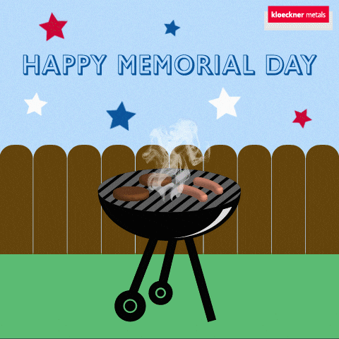 Smoking Grill Happy Memorial Day GIF