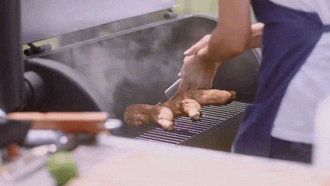 Smoking Hot Barbecue Grill Masterchef GIF