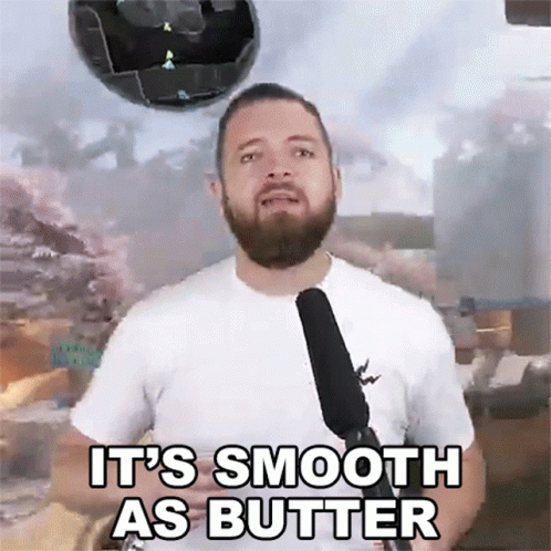 Man Playing Its Smooth As Butter GIF