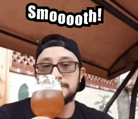 Smooth Guy Enjoying Juice GIF