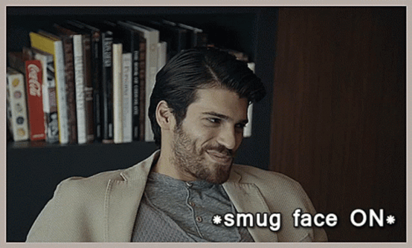 Smug Can Yaman GIF