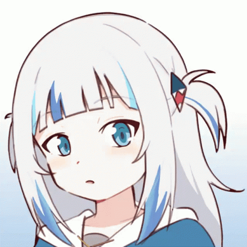 Smug Gawr Gura GIF